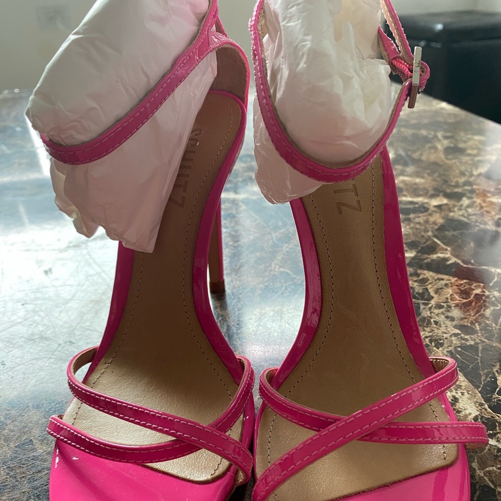 SCHUTZ Patent Leather Sandals
